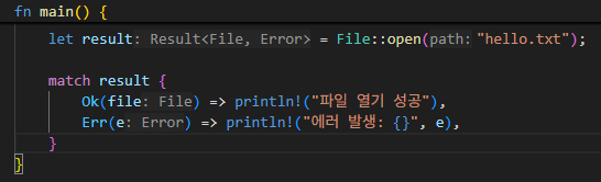 에러 처리 (panic, Result, Option, unwrap, expect, ? 연산자)