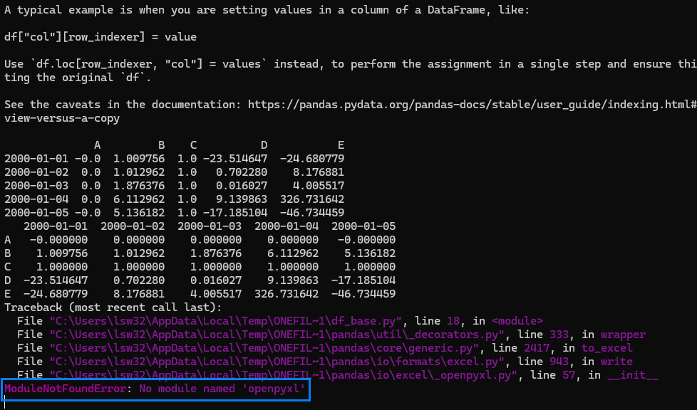 python 3.13에서 nuitka로 실행 파일을 만들고 실행하니 openpyxl 에러 발생함